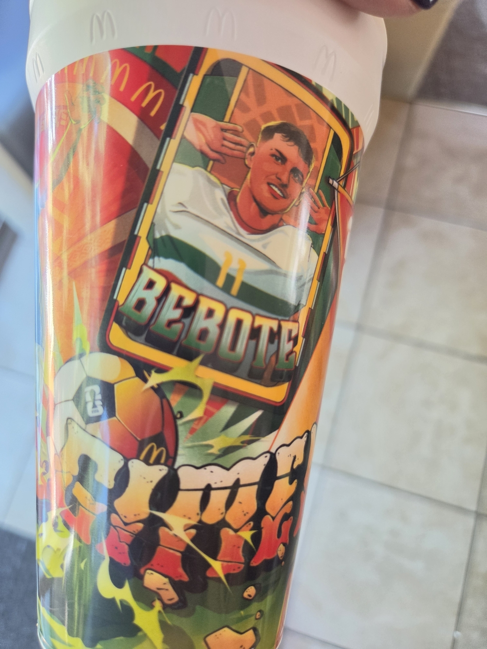 **Last Call**McDonald's Multicolor Soccer Player Graphic Cup
